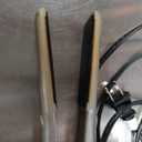 Nano Titanium Ultra-Thin Hair Straightener, Professional Flat Iron for All Hair Types (1 inch, Silver/Gold)