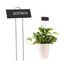 HAMYEE 30pcs Plant Labels for Outdoor Garden Waterproof Plant Markers for Outdoor Plants, 11inch Metal Plant Tags and Labels Garden Markers for Seedlings Herbs Vegetable Greenhouse Gifts (Black) : Patio, Lawn & Garden