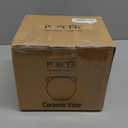 Ceramic Rustic Vase for Home Decor, 5.8 Inch Terracotta with Handles, Vintage Decorative for Flowers, Plants, Living Room, Table, Thanksgiving - Black Bronze