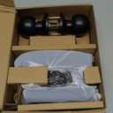 Veise VE027-K Built-in WiFi Smart Lock with 2 Knob, Fingerprint Keyless Entry Door Lock Handle Set for Front Door, App Remote Control, Electronic Digital Keypad Deadbolt, IP65 Waterproof, Matte Black