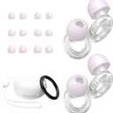 JUSTRVN Ear Plugs for Concert, 2 Pairs of Noise Reduction Earplugs 25dB-30dB with 8 Ear Tips&Carry case,Reusable Hearing Protection earplugs for Sleep,Social,Work,Focus&Noise Sensitivity