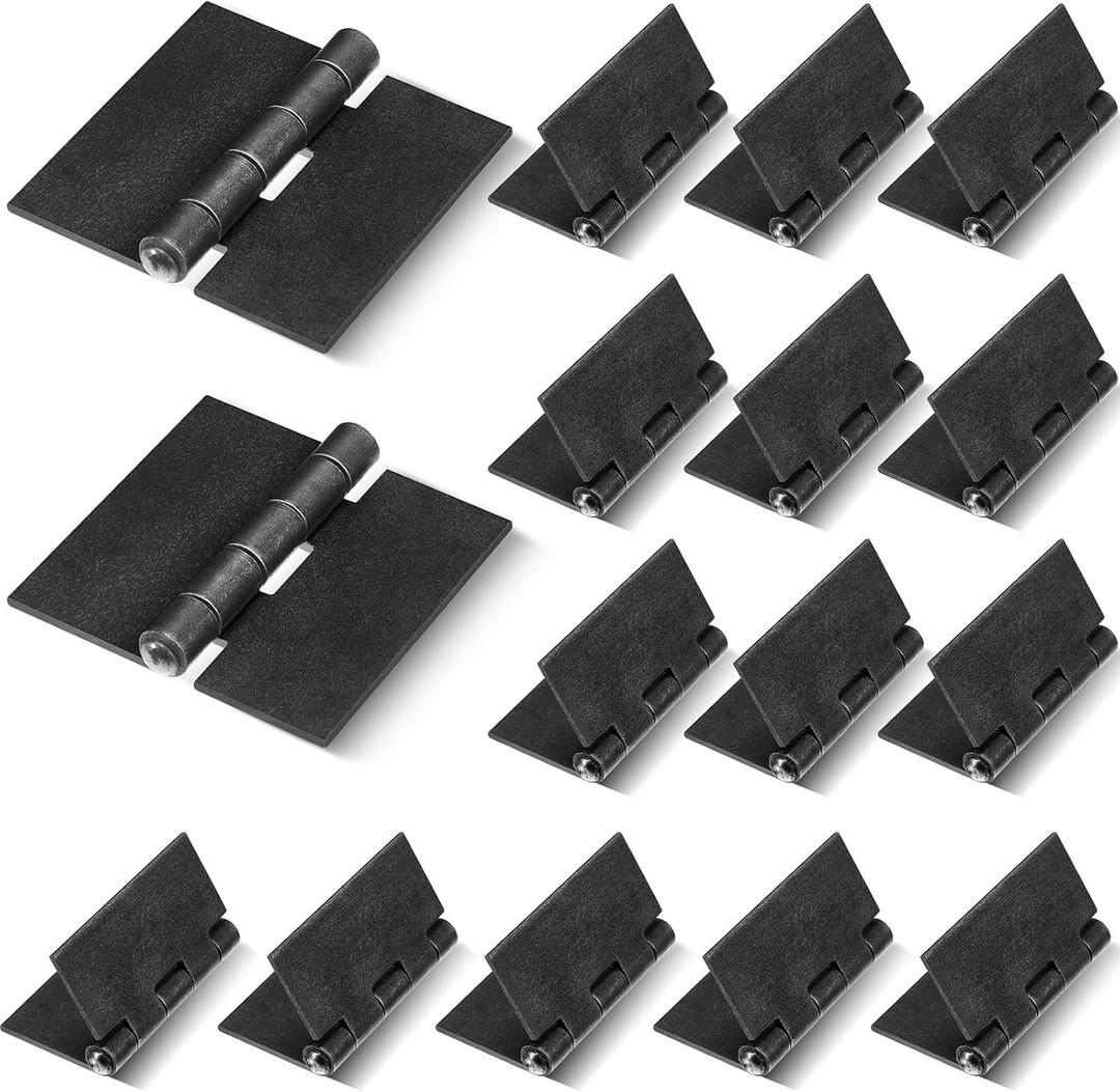 Therwen 16 Pcs Weld Hinges Heavy Duty Steel Butt Hinge Corrosion and Rust Resistant Long Lasting Trailer Gate Hinge for Heavy Gates Doors (3 Inches)