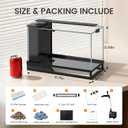 Fish Tank Kit Starter Aquariums 4 Gallon with Bottom Drainage