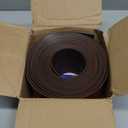 Vinyl Wall Base Baseboard Molding Trim 4" Flexible Self Adhesive Rubber Wall Base Moulding Trim Peel and Stick Design, 4 Inch x 20 Feet, Brown Wood Grain