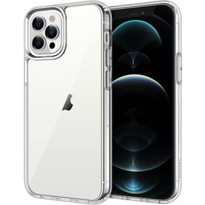 JETech Case for iPhone 12 Pro Max 6.7-Inch, Non-Yellowing Shockproof Phone Bumper Cover, Anti-Scratch Clear Back (Clear)