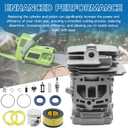 44mm Cylinder Piston Kit, Replacement Parts Compatible with Stihl MS251 MS 251 Chainsaw, Complete Assembly with Air Filter, Spark Plug, Fuel Line