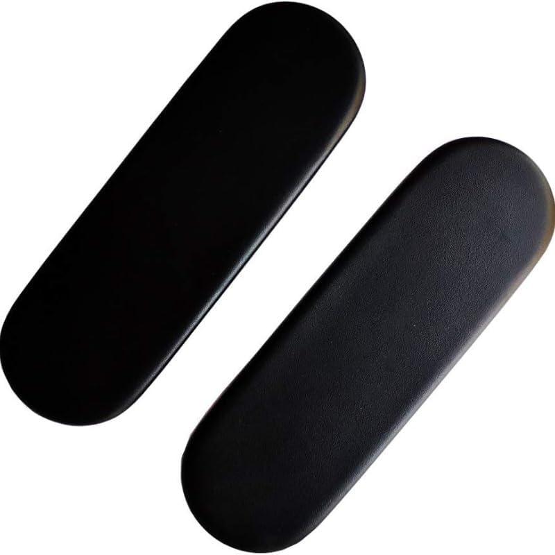 Compatible with Arm Pads Caps Replacement for Herman Miller Fixed and Height Adjustable Armrest Sayl Office Chair, Vinyl, 1-Pair (Black)