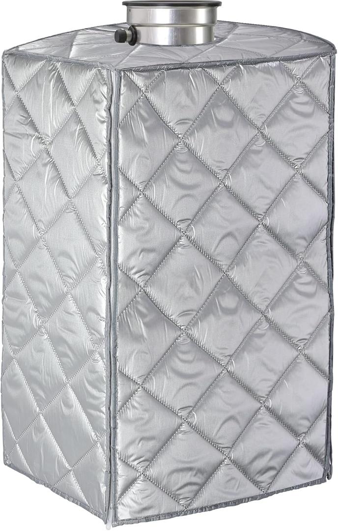 moonoom Tankless Water Heater Cover with Zippers,Thickened Water Heater Enclosure Cover, Outdoor Water Heater Protective Cover for Freezing Weather Insulation