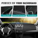 FIILINES Dash Cover Fit for Nissan Altima 2007-2012 Accessories Sunshade Non-Slip Mesh Dash Cover for Altima Accessories Dashboard Cover Mat UV Protector No Glare Black