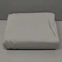 THREAD SPREAD 100% Organic Cotton Sheets King Size - 4 PC Organic Cotton King Size Percale Weave Sheet Set, Soft, Cooling, Crisp & Breathable, 16" Deep Pocket Hotel Quality Bedding Set - Light Grey