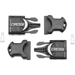 Cressi Buckles for Fins, Black, Rondine - Reaction - Frog Plus Cressi Buckles for Fins, Black, Rondine - Reaction - Frog Plus