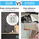 Arabesque Peel and Stick Backsplash for Kitchen, Thicker Design 3D Self Adhesive Wall Tiles, 12"x12" Peel and Stick Wall Tiles, Dark Grey 10-Sheet Stick on Tiles for Kitchen and Bathroom.