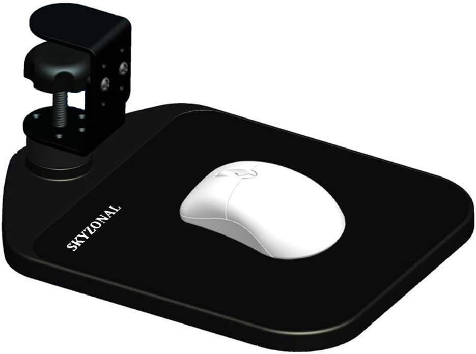 Ergonomic Mouse Platform Under Desk Ergonomic Wrister Mouse Pad (Black)
