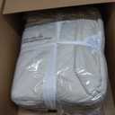 Madison Park Harper Quilt Set Velvet Casual Geometric Stitching Design All Season, Lightweight Coverlet, Cozy Bedding, Matching Shams, King/Cal King(104"x94"), Ivory 3 Piece