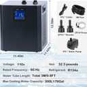 79 Gallon Aquarium Chiller, Fish Tank Chiller,1/3 HP Active Aqua Chiller for Axolotl, Aquarium Cooler with LED Display, Pipe, Water Pump, Remote Control