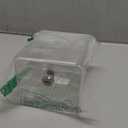 KYODOLED Clear Donation Box for Fundraising with Lock & Sign Holder, Multi-Use Voting and Raffle Box, Tip Jar, Secure Storage, Durable Plastic, 6.2'' x 4.6'' x 4.0'' (Clear-PS-1P)
