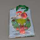 Grinch Medium Favor Bags - 9" x 7" x 4" | Assorted Colors & Design With Foil Hot-Stamped Paper Bags, Perfect For Holiday Celebrations & Events - Pack Of 3