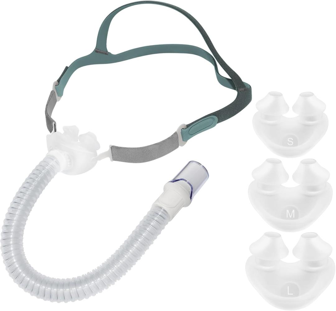 Replacement for Nasal Pillow Mask, Replacement and Updated Frame System for Airfit P10, Includes 3 Size Pillows Small, Medium, Large Silicone Pillow Cushions