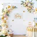 White Square Arch Backdrop Cover 6.6FT x 6.6FT Square Backdrop Covers Baby Bridal Shower Photo Birthday Party Graduation Balloon Wedding Arch Stand Cover Spandex