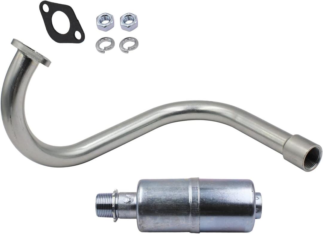 Exhaust with Muffler Compatible With Honda GX160 GX200 DuroMax 7 Hp, Predator 212cc