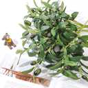 30pcs Faux Olive Leaves Stems 10 Tall Artificial Plants Olive Branches for Small Vase Tabletop Greenery Decor for Home Office Wedding Party (Vase Not Included)