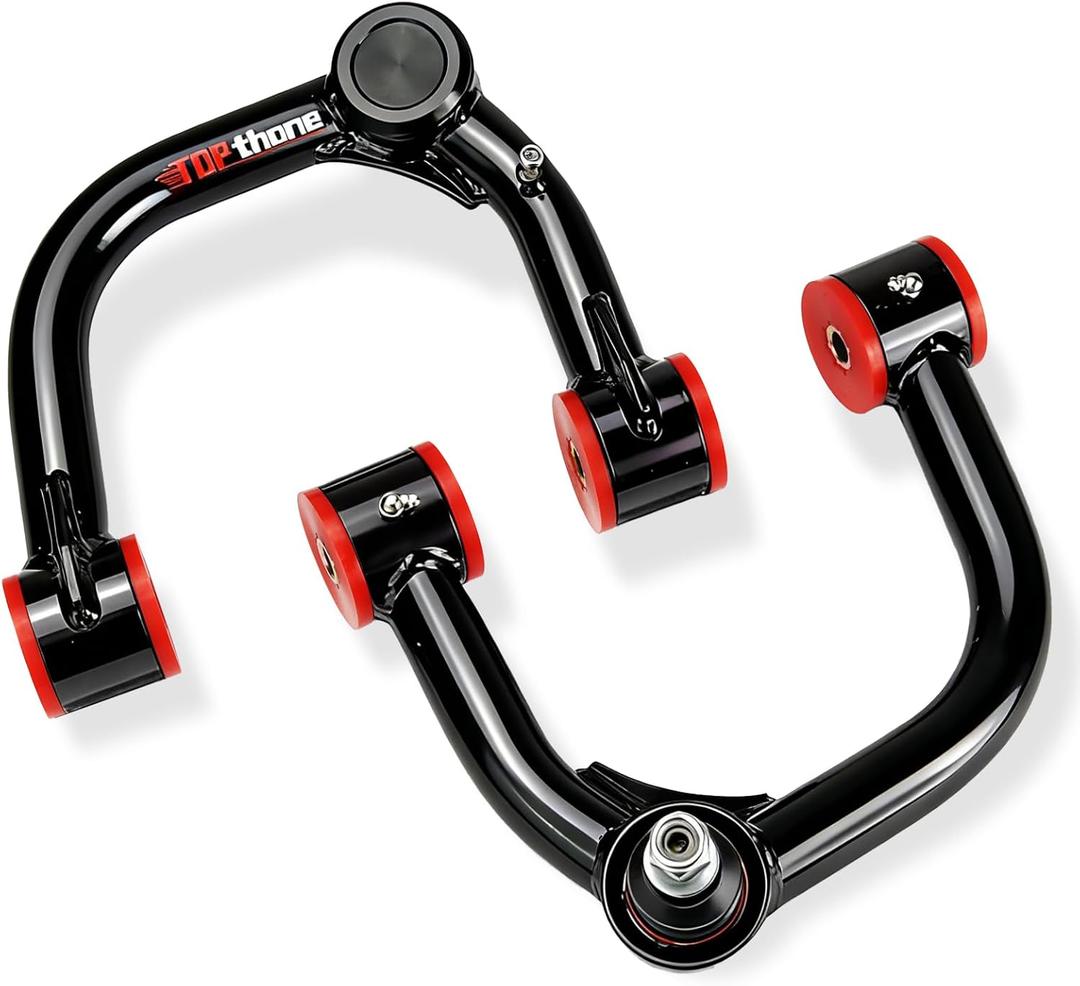 2-4" Front Upper Control Arms for 2005-2023 Toyota Tacoma, Hilux, Fortuner - Heavy Duty Tubular Design, Greasable Ball Joints