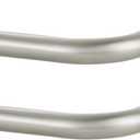 Wrap Around Curtain Rods 2 Pack, Brushed Nickel Single Curtain Rod for Window 48-84 Inch, Room Darkening Blackout Window Curtain Rods, Heavy Duty 1-Inch Telescoping Drapery Rod