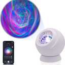 BlissLights Velarus - LED Aurora Projector, Northern Lights, WiFi App, for Bedroom Relaxation, Meditation, Home Theater, and Night Light Gift