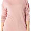 Amazon Essentials Women's Supersoft Terry Essentials Hoodie, Standard-Fit Long-Sleeve Pullover (Pink, S)