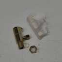 Angle Stop Valve 1/2" Nominal (5/8'' OD) Comp x 3/8'' OD Comp 1/4 Turn Chrome Brass Angle Valve Water Shut Off Valve Faucet Valve (2 Pack)