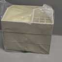 VLANDO Makeup Organizer for Vanity, Large Capacity Countertop Organizer with Drawers, PU Leather Cosmetic Display Case for Lipstick, Brushes, Skincare, Bedroom Storage (Beige)