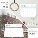 GuassLee Desk Calendar 2026, 18-Month Hanging Desk/Wall Calendar From 2026 Jan-2027 Jun, 14" X 11" Monthly Planner with Thick Paper For Office Home School Desk Organizing