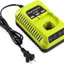 Powilling 18Volt P117 Rapid Charger Replace for Ryobi 18V Battery One+ Li-ion & Ni-cad Ni-Mh Battery P102 P108 P189 P197 P103 P105 P107 P190