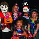 64 PCS Halloween Party Favors for Kids, Glow in The Dark Halloween Toys Bulk Light Up Ring Necklaces Bracelet Halloween Goodie Bag Fillers Stuffers Treats for Classroom Prizes Trick or Treat Gifts