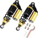 Universal 280mm Motorcycle Shock Absorbers Rear Suspension 2PCS 11 inch Compatible with Gokart Honda ATV CB Yamaha Gokart(Black)