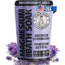 Coach Soak Recovery Bath Soak - Faster Absorption Than Epsom Salt for Pain - Rejuvenating Magnesium Flakes with 21 Minerals, Essential Oils & Bath Salts, 3lbs (Calming Lavender) (48 Ounce (Pack of 1))