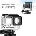 SOONSUN Standard Protective Waterproof Dive Housing Case for GoPro Hero 3/3+/4 Black Silver Camera - 40 Meters (131 Feet) Underwater Photography
