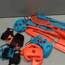 RTop 24 in 1 Switch Sports Accessories Kit for Nintendo Switch Sports, Switch Controllers Joy-Con Grips, Family Accessories Bundle Compatible with Nintendo Switch/Nintendo Switch OLED-With Carry Bag