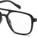 FEISEDY Vintage Blue Light Glasses for Women Men, Trendy Retro Computer Glasses B0265