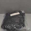 Womens Cropped Puffer Jacket Full Zip Quilted Jackets Warm Winter Coat Outerwear with Pockets (Medium, 12-black)