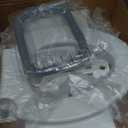 Bemis Rise 4.5" Raised Toilet Seat with Support Handles, Hinges Never Loosen, Fits Round and Elongated
