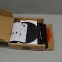 Drink Table, Small Pedestal Side Table, Round Cocktail Table, Circle Accent End Table with Metal Base, for Small Spaces (1, Black Marble)