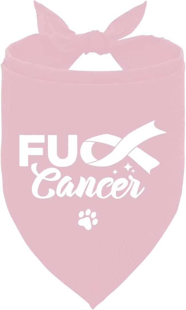 Breast Cancer Dog Bandana, Pink Dog Bandana, Funny Cute Dogs Bandanas, Accessories for Small Medium Pet Dogs, Pet Scarf Accessories