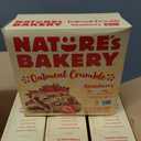 Natures Bakery Oatmeal Crumble Bars, Strawberry, Real Fruit, Vegan, Non-GMO, Breakfast bar, 6 Boxes With 6 Packs, 36 Count