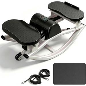 Rocking Stepper Side to Side,Mini Rock Stepper for Home & Office Workout, Low Impact Lateral Motion Exercise Machine for Core Glutes, Whisper Rock Stepper Machine, Fully Assembled