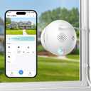 3MP 2K Window Camera for Home Security, Indoor Camera for Outdoor Monitoring with Full Color Night Vision, Motion Human Vehicle Detection, 24/7 Recording, Easy Installation
