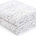 Subrtex Mattress Topper Cover King Size 4 Inch (Only Cover) Mattress Topper Protector Bedding Removable Encasement with Zipper Closure