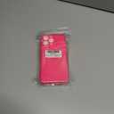 2 x Qviskteme for iPhone XR Case,with [1 x Tempered Glass Screen Protector] [Clear Glitter] Cute Bling Sparkly Phone Case Shockproof Protective Slim Soft Silicone Cover for Women Girls,6.1-Inch(Hot Pink)