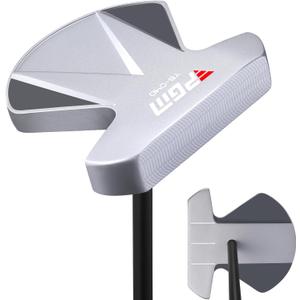PGM Zero Torque Putter Golf Club for Men and Women Right Handed, High Forgiveness and Low Deviation Face Balanced Square to Square Putter, 34"