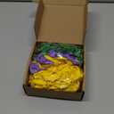 Soulchen 255 Pcs 6 Inch Mardi Gras Linking Balloons Decoration Green Gold Purple Link Balloons Jumbo Mardi Gras Bead Garland Ball Banner for Indoor Outdoor Carnival Birthday Wedding Graduation Decor